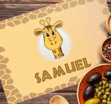 Vá comer nomes personalizáveis, individuais de mesa - TenStickers