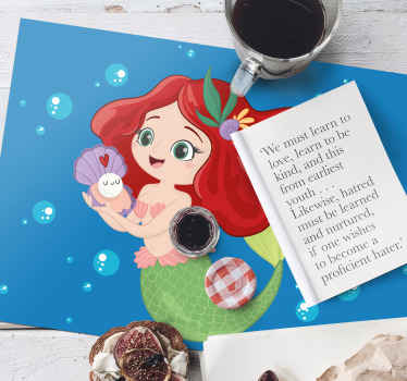 Individuais de mesa infantis Natação da disney ariel - TenStickers