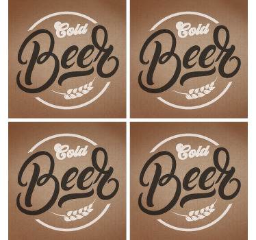 Base para copos de cerveja gelada - TenStickers