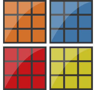 Bases para copos alternativas Jogo de cubo - TenStickers