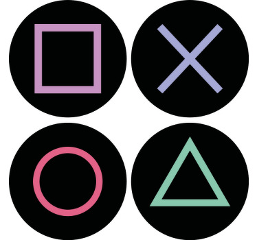 Bases para copos modernas Figuras de playstation remoto - TenStickers