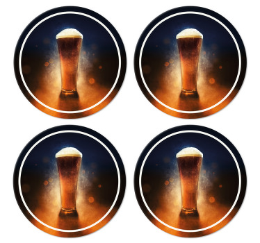 Bases para copos de cerveja produtode cerveja fresca - TenStickers