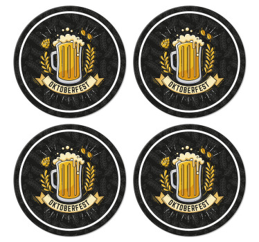 Bases para copos de cerveja Festival da cerveja oktoberfest - TenStickers
