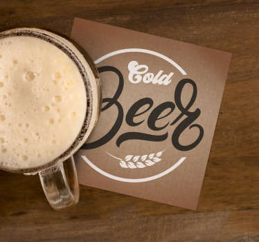 Base para copos de cerveja gelada - TenStickers