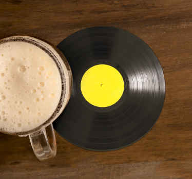 Bases para copos modernas Disco de vinil - TenStickers