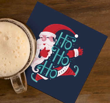 Bases para copos de natal Papai noel - TenStickers