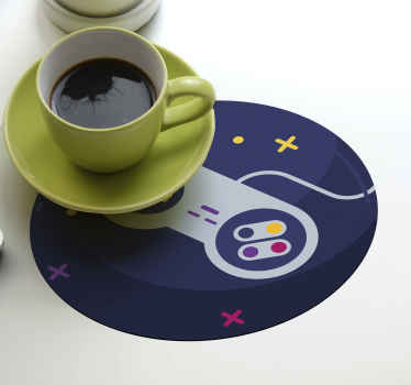Bases para copos vintage Game over video game - TenStickers