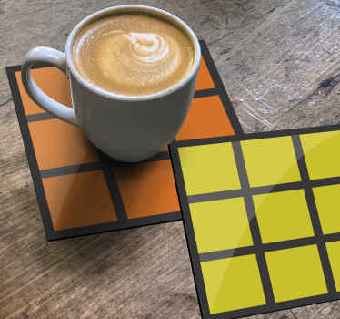 Bases para copos alternativas Jogo de cubo - TenStickers