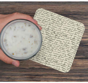 Bases para copos vintage Cartas antigas - TenStickers