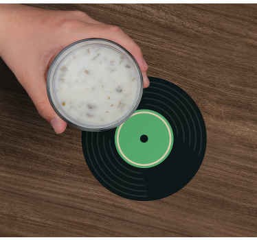 Bases para copos vintage Conjunto de discoteca para cada conjunto - TenStickers