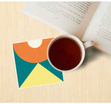 Bases para copos vintage Estilo vintage colorido - TenStickers