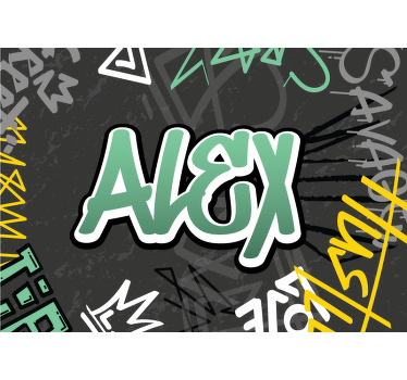 Impressão de pôster de grafite personalizado - TenStickers