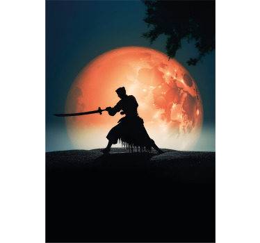 Poster juvenil samurai retroiluminado - TenStickers