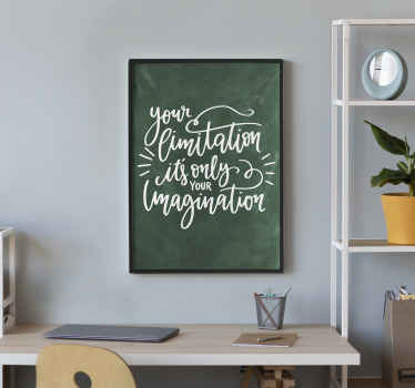 Poster de frases citação de imaginação - TenStickers