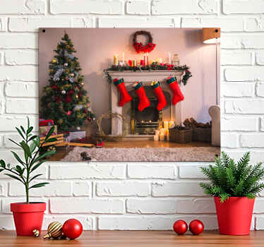 Poster Natal atmosfera aconchegante - TenStickers