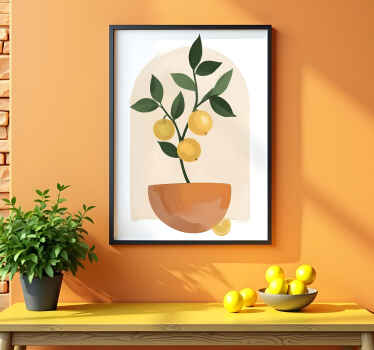 Poster de plantas pequena árvore frutífera - TenStickers