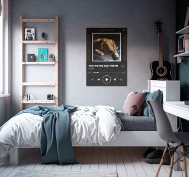 Poster musical Reprodutor de música personalizável - TenStickers