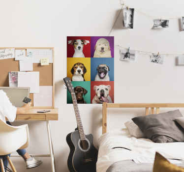 produtode impressão de pôster de filhote de cão - TenStickers