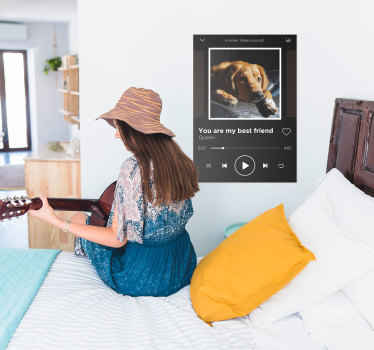 Poster musical Reprodutor de música personalizável - TenStickers