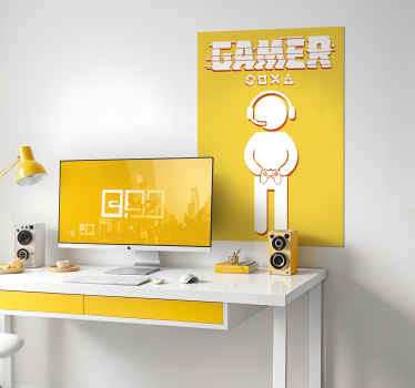 Pôster de videogame ícone do jogador - TenStickers