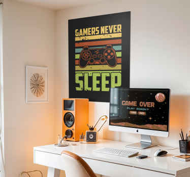 Pôster de videogame design retrô - TenStickers