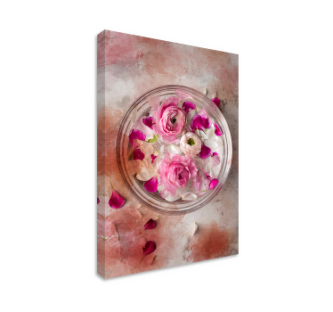 Quadro moderno Tigela floral 3d - TenStickers