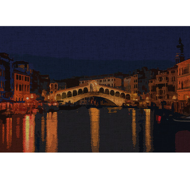 Você adoraria esta impressão em tela de grand canal veneza city com ela projetada em textura de pintura para sua casa ou espaço de escritório.