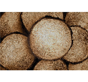 A impressão em tela de mosaico com produtode madeira perfeita para adornar as paredes da sua casa. Inscreva-se agora para obter 10% de desconto no seu primeiro pedido.