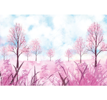 Uma incrível Vinil decorativode tela de paisagem em aquarela para deixar seus convidados com inveja. Extremamente fácil de desligar e manter.