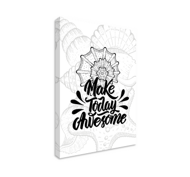 Quadro frase motivacional Vida marinha e conchas - TenStickers