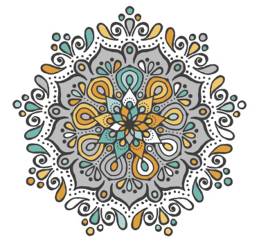 Uma impressão em tela de mandala ornamental elegante - coloque-a em qualquer parte da sua casa e veja como ela mudaria a aparência do ambiente.