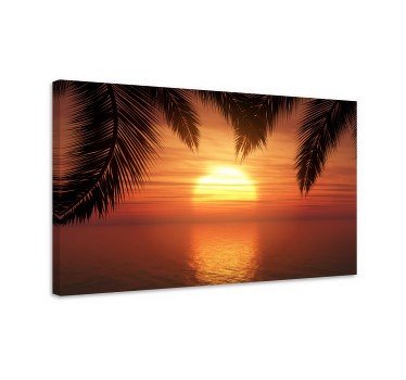 Quadro para cabeceira Pôr do sol - TenStickers