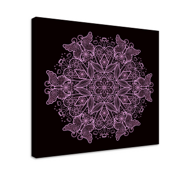 Quadro de borboletas Mandala de borboleta - TenStickers