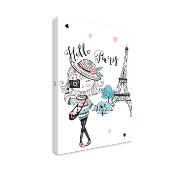 Quadro juvenil Jovem paris - TenStickers