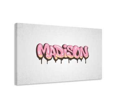 Quadro juvenil Graffiti juvenil personalizável - TenStickers