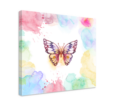 Quadro de borboletas Multicolor artístico - TenStickers
