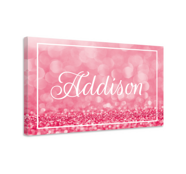 Quadro com nome Fluido gradiente rosa brilhante - TenStickers