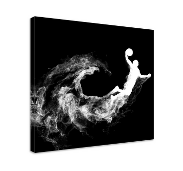 Quadro juvenil Silhueta de basquete legal - TenStickers