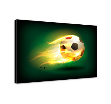 Quadro juvenil Futebol legal pegando fogo - TenStickers