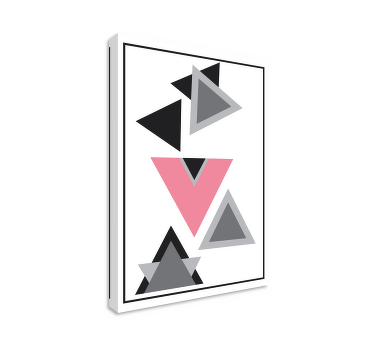 Quadro de figuras geométricas Triângulos arte abstrata - TenStickers