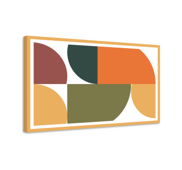 Quadro de figuras geométricas Arte geométrica abstrata - TenStickers