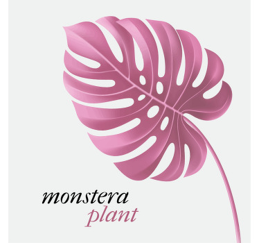 Expresse seu lado artístico e transforme seu espaço interior em uma obra de arte viva com esta arte em tela minimalista em estilo monstera com citações.