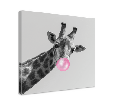 Quadro moderno Sorriso arte produtogirafa fofa - TenStickers