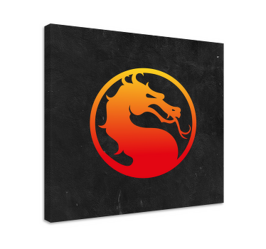 Quadro juvenil Desenho de dragão ninja - TenStickers
