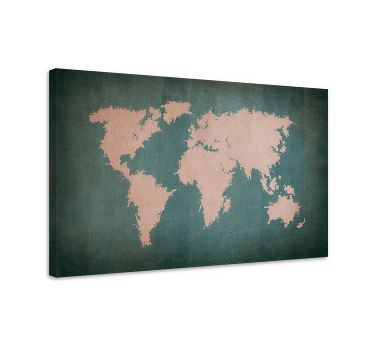Quadro mapa mundi Mapa do mundo original estilo vintage - TenStickers