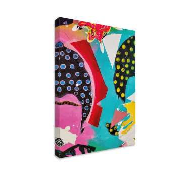 Quadro moderno Arte abstrata com cores vibrantes - TenStickers