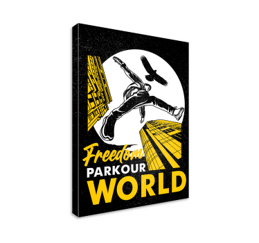 Impressão do cartaz do mundo do parkour - TenStickers