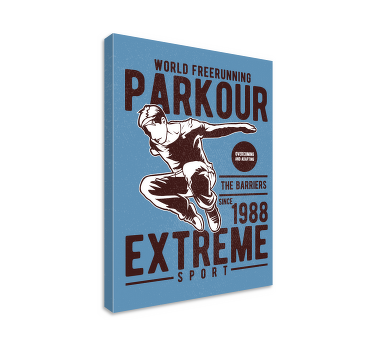 Impressão de cartaz de parkour vintage - TenStickers
