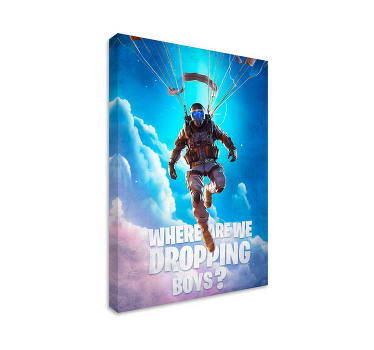 Quadro videogame onde estamos a cair? - TenStickers