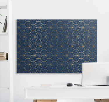Quadro moderno Padrão geométrico elegante - TenStickers